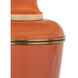 Annika 29.5 inch 150 watt Tangerine Table Lamp Portable Light in Tangerine With Matte Gold